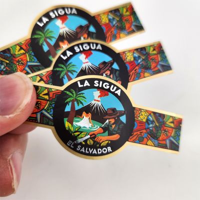 Custom Printing Embossed Cigar Ring Bands Labels