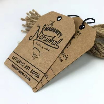 खरीदें ब्रांडिंग के लिए कस्टम वस्त्र हैंग टैग online manufacture