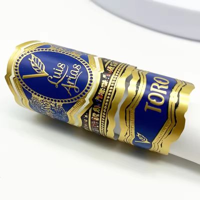 खरीदें Custom Logo Cigar Label with Full-automatic Production and Customized Shape for Premium Branding online manufacture