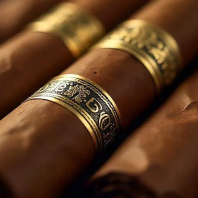 अच्छी कीमत प्रीमियम हॉट सेल अनुकूलित सिगार लेबल स्टिकर निजी ब्रांडिंग यूवी गोल्ड सिगार रिंग लेबल चिपकने वाला वाटरप्रूफ कार्टून लेबल प्रिंटिंग स्टिकर ऑनलाइन