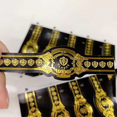 अच्छी कीमत Custom Shape ISO9001 Certified Full-automatic Production Gold Foil 3D Embossed Cigar Label for Premium Cigars ऑनलाइन